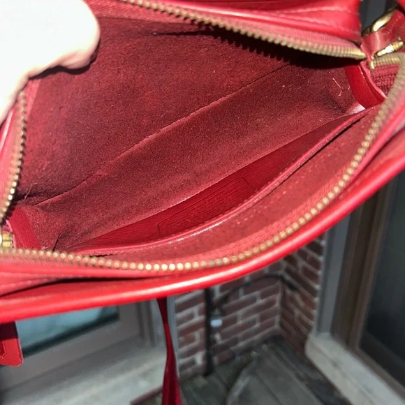Vintage coach 9167 over counter camera bag crossbody red leather retro y2 legacy - Picture 12 of 14